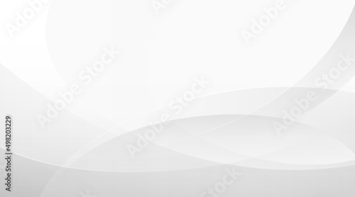 Abstract modern white and gray gradient curve background. Smooth graphic pattern. Simple curve shape element with line. Suit for poster, brochure, website, flyer, banner. Vector Illustration