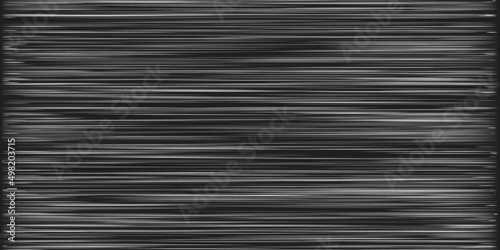 Dark Black and White Horizontally Striped Surface - Digitally Generated Abstract Background in Editable Vector Format