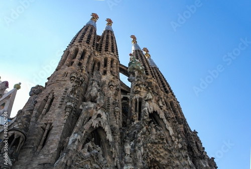  バルセロナのサクラダファミリア大聖堂