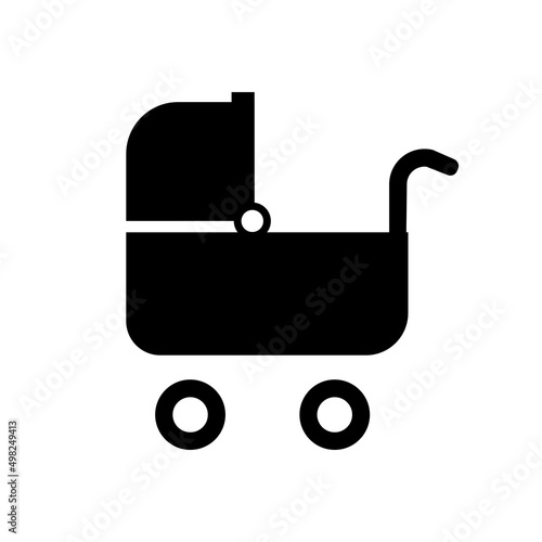 Wózek niemowlęcy, dziecięcy - ikona