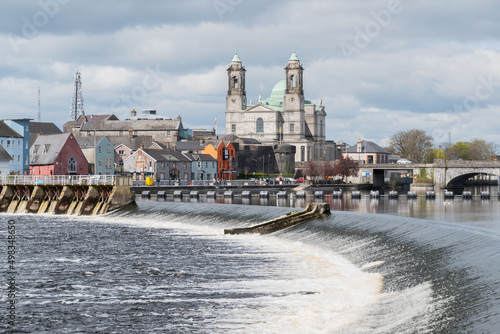 Athlone town and Shannon river, county Westmeath, Ireland