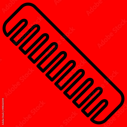 black pictograms on a red background