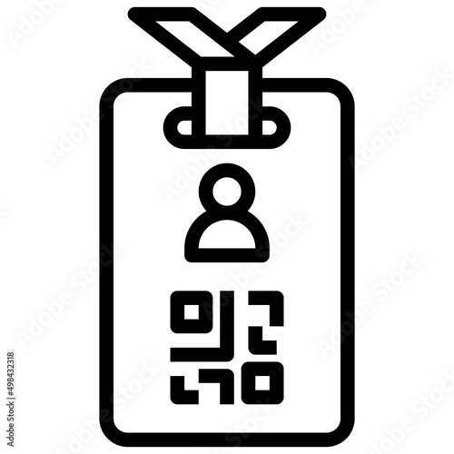 ID CARD line icon