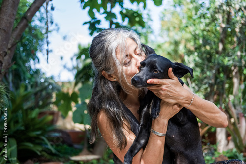 Woman with dog