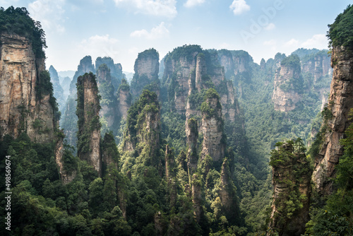 Natural scenery of Zhangjiajie national forest park, a world natural heritage site