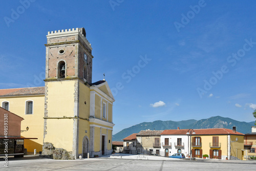 Square of Montefredane, an Italian village in the province of Avellino