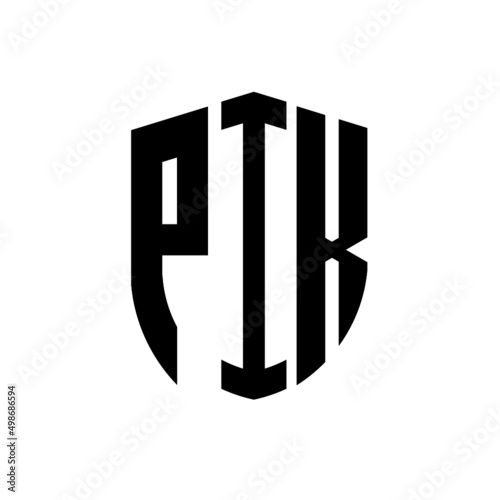 PIK letter logo design. PIK modern letter logo with black background. PIK creative letter logo. simple and modern letter logo. vector logo modern alphabet font overlap style. Initial letters PIK 