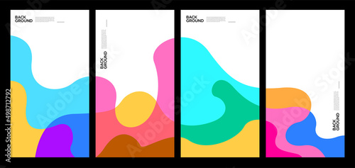 Vector Illustration colorful liquid and fluid abstract for banner template 