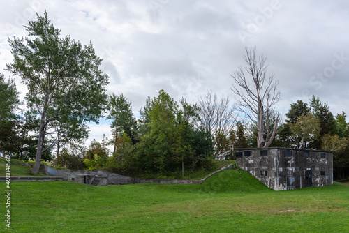 Old fortification in the Point Pleasant Park of the city of Halifax (Nova-Scotia, Canada)