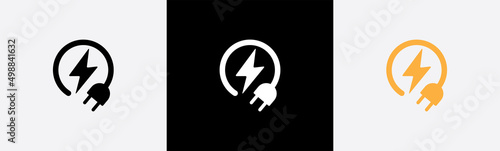 Electrical power icon symbol sign, vector illustration