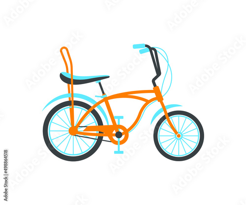 Banana Seat Bike Illustration And Vector Design