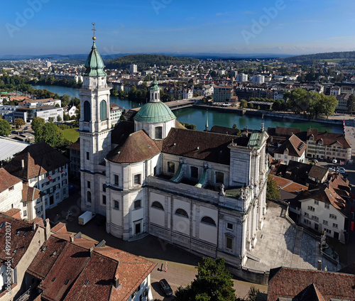 St. Urs and St. Victor cathedral. City of Solothurn, Switzerland. Construction completed at 26 September 1773