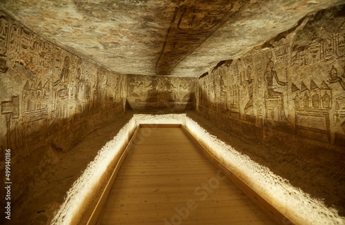 Inside the Great Temple of Ramesses II at Abu Simbel