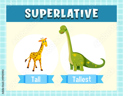 Superlative Adjectives for word tall