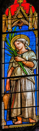 Saint Felicite Stained Glass Saint Perpetue Church Nimes Gard France