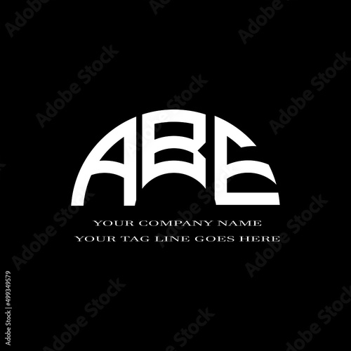 ABE letter logo creative design with vector graphic