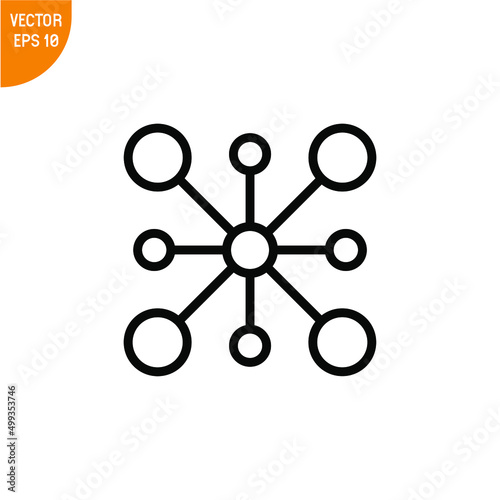 Multi channel icon single simple vector illustration, good for all purposes, Isolated on white background.