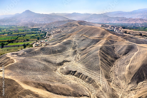 Lines and Geoglyphs of Palpa. UNESCO world heritage in Peru