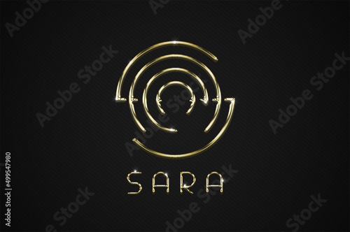SARA - Golden Circular Logo