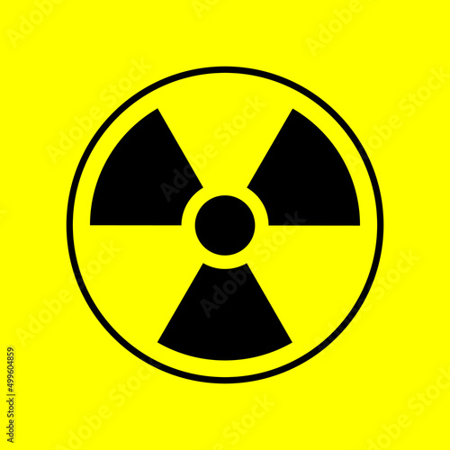 gamma ray radiation symbol vector illustration