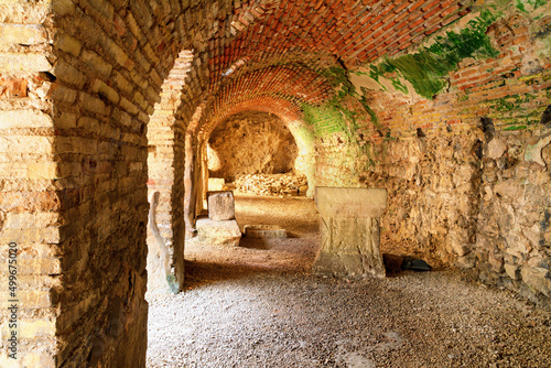 Remains thermae of ancient Roman Odessos, in the city of Varna, on the Black Sea coast of Bulgaria