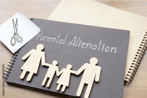 Parental alienation is shown using the text