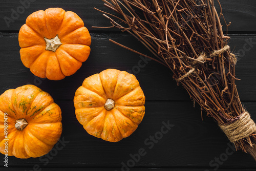Ornamental Pumpkins and Witches Broom