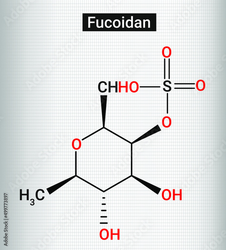 Fucoidan is a long chain sulfated polysaccharide found in various species of brown algae.