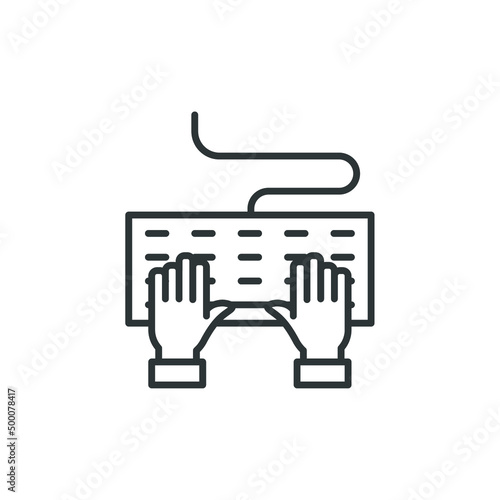 Vector sign of the keyboard symbol is isolated on a white background. keyboard icon color editable.