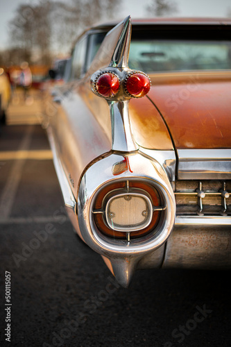 old american car tail light