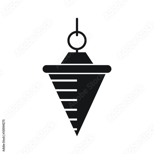 Plumb bob icon design isolated on white background
