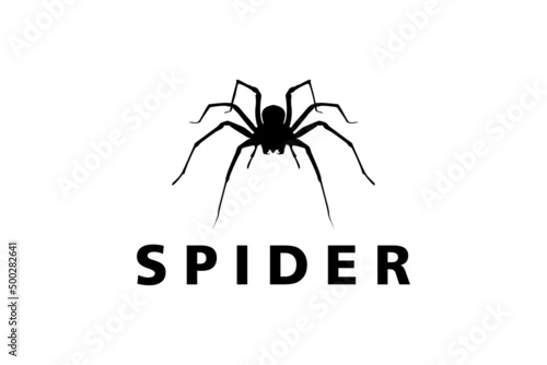 Spider Man Insect Arthropod symbol logo design silhouette