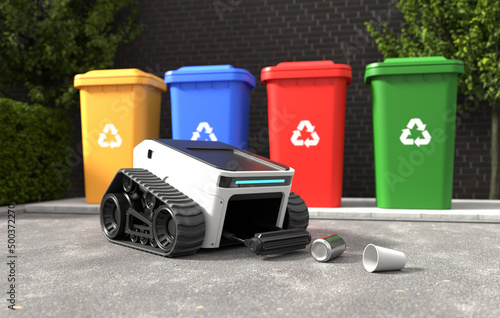 Automatic garbage collection robot, Cleaning technology