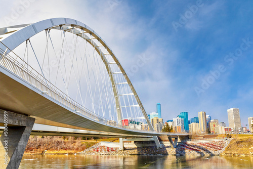 Iconic Walterdale Bridge in Edmonton, the Capital City of Alberta, Canada