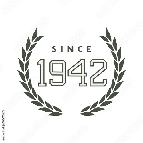 Since 1942 emblem design