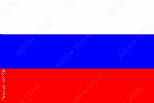 Russia flag suitable for banner. Russian federation national flag