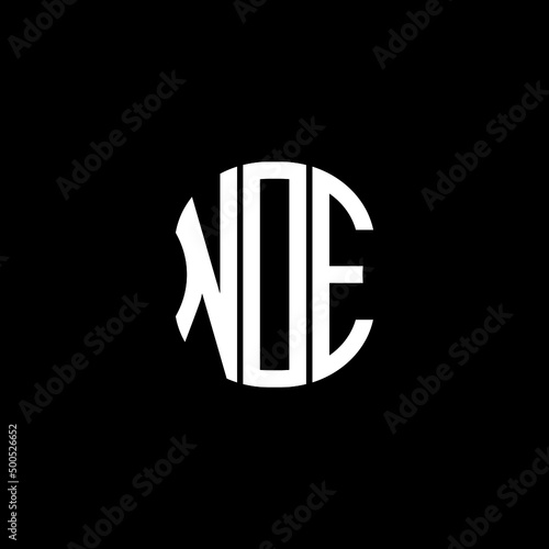 NOE letter logo creative design with vector graphic