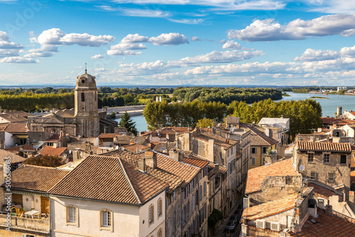 Aerial view of Arles, France