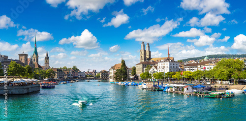 Historical part of Zurich, Switzerland