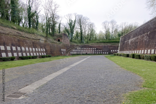 Mur des fusillés dans la citadelle d'Arras - Pas-de-Calais - France