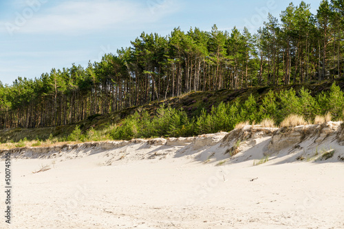 Bałtyk, wydmy, plaża, morze.