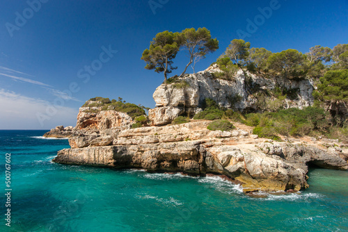 Küste an der Cala S'Almunia, Mallorca