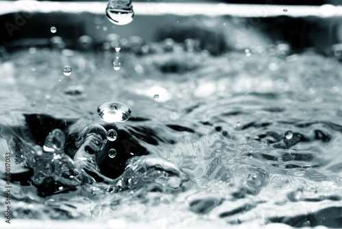 Macro shot of liquid drop