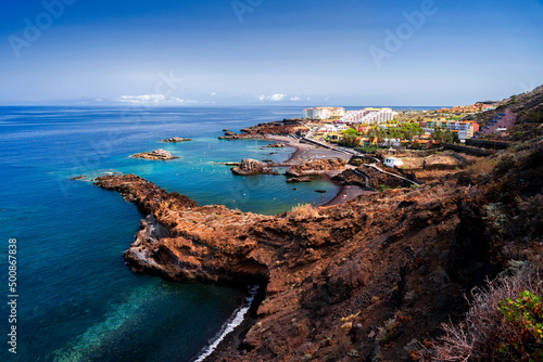 "Los Cancajos" neighborhood, in Breña Baja town. A touristic destination in La Palma island (Canary Islands, Spain).