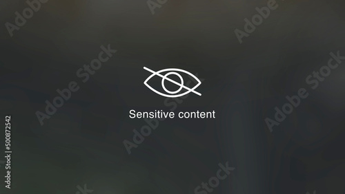 Sensitive Content with Blurred Video Background