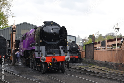 the taw valley re painted purple to celebrate the queens platinum jubilee 