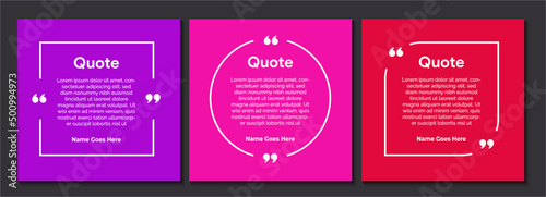 Creative Quote Template, Testimonial, Infographic Template Editable Vector Illustration 