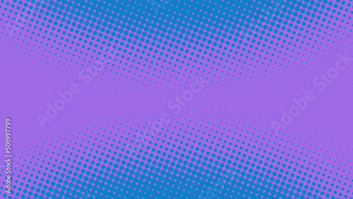 Blue with purple pop art background in retro comics book style with dotted design, vector illustration eps10
