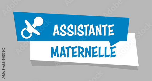 Logo assistante maternelle.