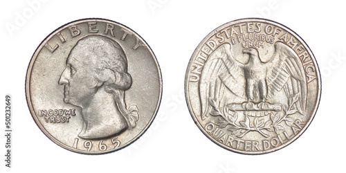 US ¼ dollar, 1965 Washington's Quarter